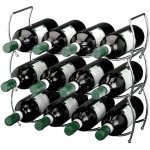 Excellent Houseware Kovový stojan na víno 3 kusy v sadě – Sleviste.cz