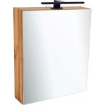 BPS-koupelny Zrcadlová skříňka Ideal OW 50 ZS LED-B s osvětlením Any LED 30 B, černá – Zbozi.Blesk.cz