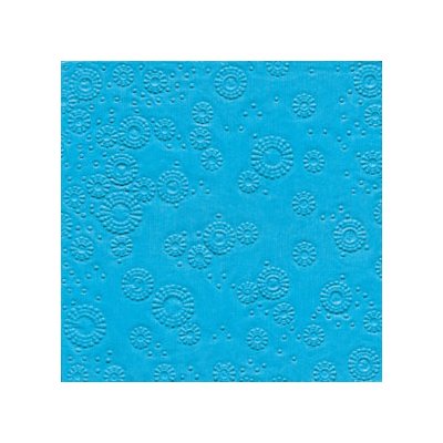Paper design Ubrousky vytlačované azurově modré 16 ks 33x33cm – Zboží Mobilmania