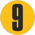Podlahové číslo - 9 podlahové samolepky průměr 200 mm – Zboží Dáma