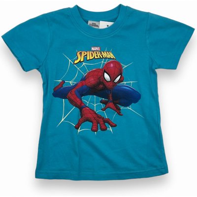 Marvel Luxusní dětský tričko Spiderman světle modré – Zboží Mobilmania