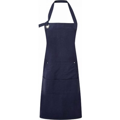 Premier Workwear Těžká odolná plátěnná zástěra s oversize očky pro upevnění kolem krku modrá námořní 72x86cm PW137 – Hledejceny.cz