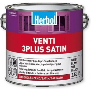 Herbol Venti 3 plus satin 2,5 l Bílá