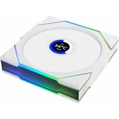 Lian Li UNI FAN TL Wireless LCD 120 White 12TLLCD1W1W – Hledejceny.cz