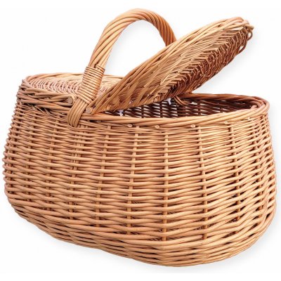 OVČÍ VĚCI Proutěný piknikový koš 28 x 40 cm – Zboží Dáma