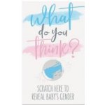 Stírací kartičky Gender reveal - pro odhalení pohlaví miminka - kluk - 10 ks – Zbozi.Blesk.cz