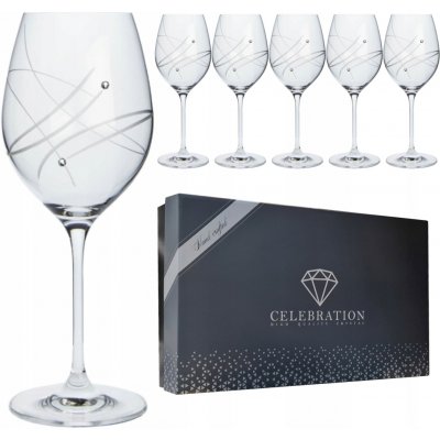 SWAROVSKI SWAROVSKI SKLENICE NA VÍNO 6 x 470 ml – Zboží Dáma