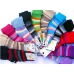 Diba Kojenecké vlněné teplé ponožky proužkované Šedé – Zboží Dáma