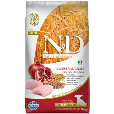 N&D Ancestral Grain Puppy Mini Chicken & Pomegranate 7 kg – Zbozi.Blesk.cz