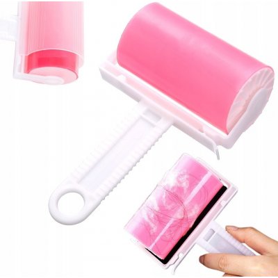 Camerazar gelový váleček na čištění oděvů od chlupů opakovaně použitelný růžový 17 x 10 cm – HobbyKompas.cz