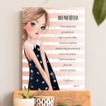 INSPIO Cedulka Dárky pro učitele - Poděkování na tabulce pro paní učitelku ke konci roku 40x30 pro učitelku – Hledejceny.cz