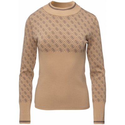 Guess Dámský Svetr LISE 4G LS SWEATER W3BR81Z37K0 F1FP Hnědý – Zboží Mobilmania