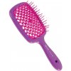 Kartáče na vlasy Jäneke kartáč Superbrush Bicolore plochý obdélník barevná ručka a trny fialová/fuchsia