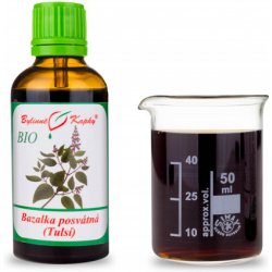 Bazalka posvátná tulsí BIO bylinné kapky tinktura 50 ml