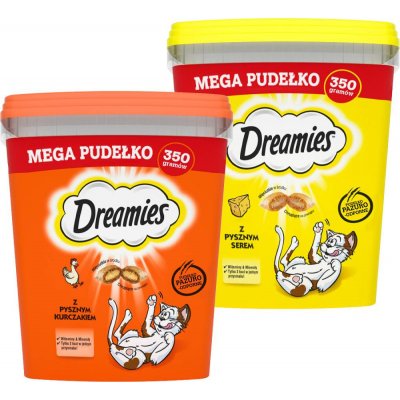 Dreamies Mega Box kuřecí sýr 2 x 350 g – Hledejceny.cz