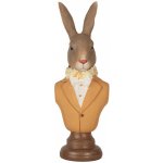 Dekorace busta králík ve žlutém obleku Rabbi bust 7*5*19 cm – Hledejceny.cz