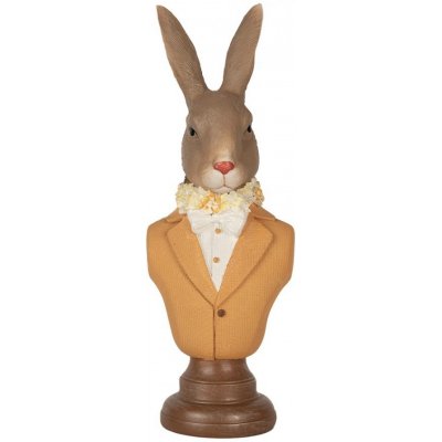 Dekorace busta králík ve žlutém obleku Rabbi bust 7*5*19 cm – Hledejceny.cz