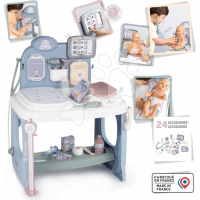 Smoby Pečovatelské centrum Baby Care Center elektronické s 24 doplňky se zvukem a světlem – Hledejceny.cz