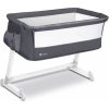 Dětská postýlka Lionelo baby bed Theo Dark Grey šedá bílá