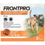 FrontPro Tablety proti blechám a klíšťatům pro psa >4-10 kg 3 x 28,3 mg – Sleviste.cz