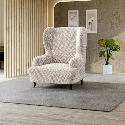 GA.I.CO bielastický potah na křeslo ušák Venezia béžový 60 - 110 cm – Sleviste.cz