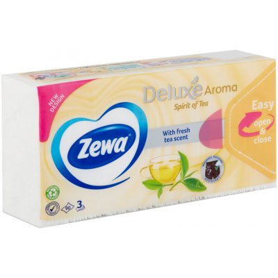 Zewa Deluxe papírové kapesníčky 3-vrstvé Spirit of Tea 10 x 9 ks – Zbozi.Blesk.cz