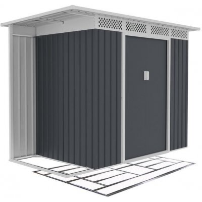 IWHOME Zahradní domek HYPNOS A 3,65 m2 antracit + podlahová konstrukce HYPNOS A IWH-10230028 + IWH-1 – Hledejceny.cz