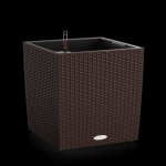 Lechuza Cube Cottage Květináč Mokka 40 cm – Hledejceny.cz
