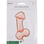 PartyDeco Balónek fóliový Penis Rose Gold 55 x 112 cm – Zboží Mobilmania