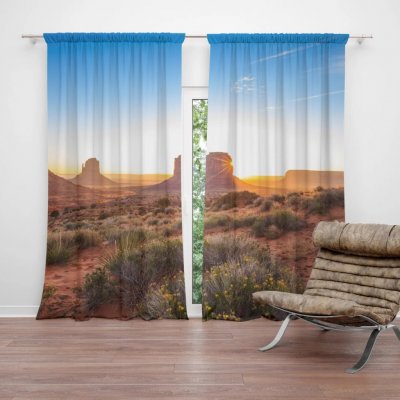 Sablio Závěs Skály v poušti 2: 2ks 140x250cm – Hledejceny.cz
