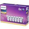 Philips LED Classic spot 4.6-50W, GU10, 2700K, set 6ks 929001215233