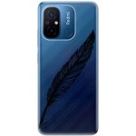 Pouzdro iSaprio - Writing By Feather Xiaomi Redmi 12C černé – Zboží Živě