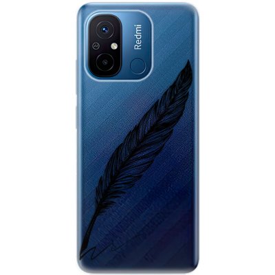 Pouzdro iSaprio - Writing By Feather Xiaomi Redmi 12C černé – Zboží Živě