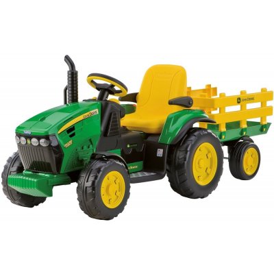 Peg-Pérego John Deere Ground Force traktor s vlečkou 12V zelená – Sleviste.cz