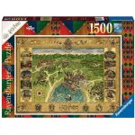 RAVENSBURGER Mapa Bradavic 1500 dílků – Zboží Mobilmania