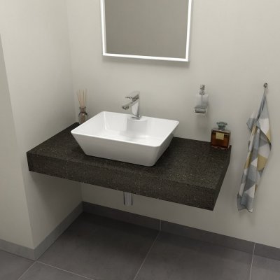 Sapho TAILOR rockstone deska 70x50 cm, provedení límce R TR070R – Zbozi.Blesk.cz