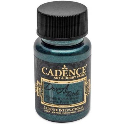 Cadence Barva na textil DORA 50 ml petrolejová modrá petroleum – Zboží Mobilmania