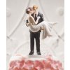 Svatební dekorace Weddingstar Figurka na svatební dort V náruči pravé lásky - ženich držící nevěstu v náruči