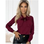 Numoco dámská halenka s dlouhými rukávy a zavazováním vpředu – Zboží Dáma