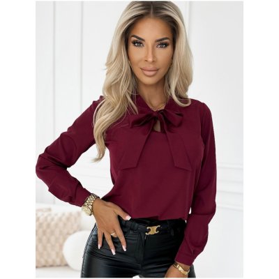 Numoco dámská halenka s dlouhými rukávy a zavazováním vpředu – Zboží Dáma