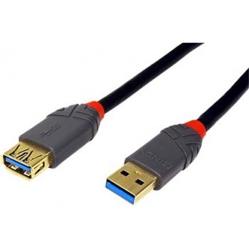 Lindy 11.44.8923 USB 3.0 prodlužovací USB A(M) - USB A(F), Anthra Line, 3m