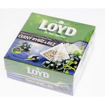 Loyd pyramids černý rybíz bez bylinno ovocný čaj 50 x 2 g