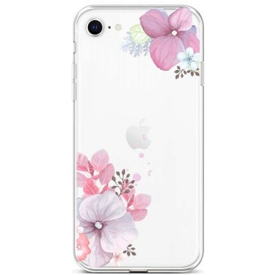 Pouzdro TopQ iPhone SE 2022 silikon Violet Blossom – Zboží Mobilmania