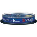 Verbatim DVD+RW 4,7GB 4x, SERL, spindle, 10ks (43488)