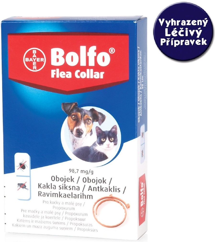 Bolfo obojek pro kočky a malé psy 38 cm od 237 Kč - Heureka.cz