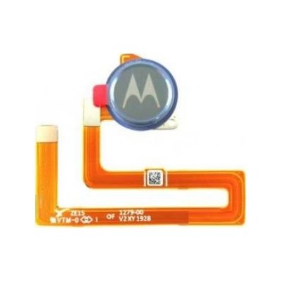 Motorola One Macro - Senzor Otisku Prsta + Flex Kábel (Space Blue) - SC98C52725 Genuine Service Pack, Space Blue – Zbozi.Blesk.cz