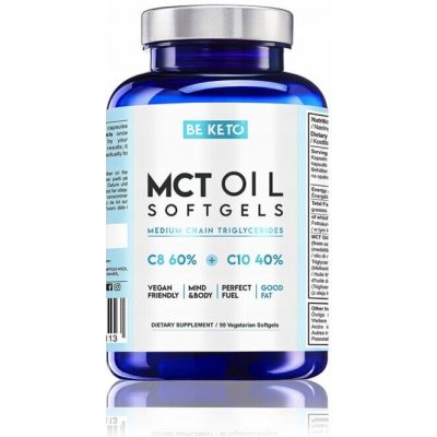 BeKeto MCT olej C8 + C10 90 kapslí – Hledejceny.cz
