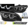 Přední světlomet Přední světla s LED dynamickým blinkrem, 3D LED Angel Eyes DRL BMW Z4 E89 09-13 xenon AFS černá