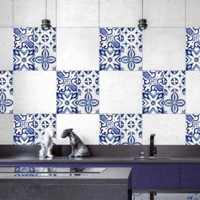 Crearreda Samolepicí dekorace kachličky azulejos3 archy20 x 20 cm – Sleviste.cz