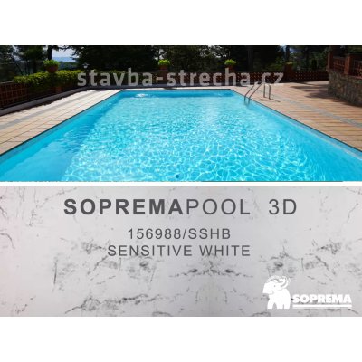 Sopremapool 3D Bazénová PVC fólie 1,65 x 25 m Sensitive White – Zboží Dáma